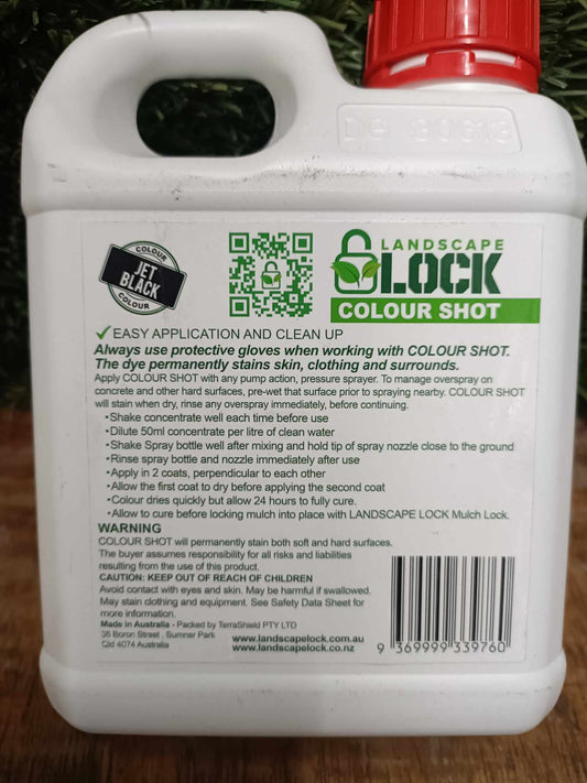 Colour Shot Jet Black Back Label