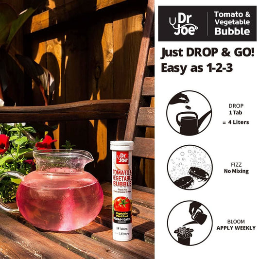 How to use Dr. Joe Tomato & Vegetable Bubble product with a pitcher of liquid
