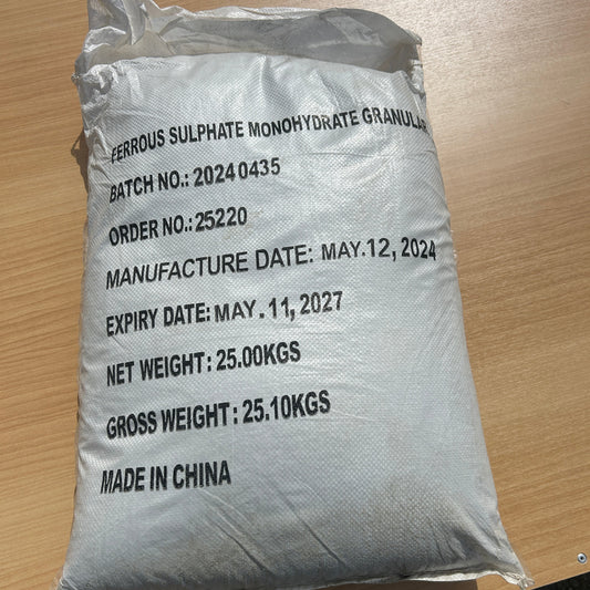 Iron Sulphate / Ferrous Sulphate for treatment of moss in lawns