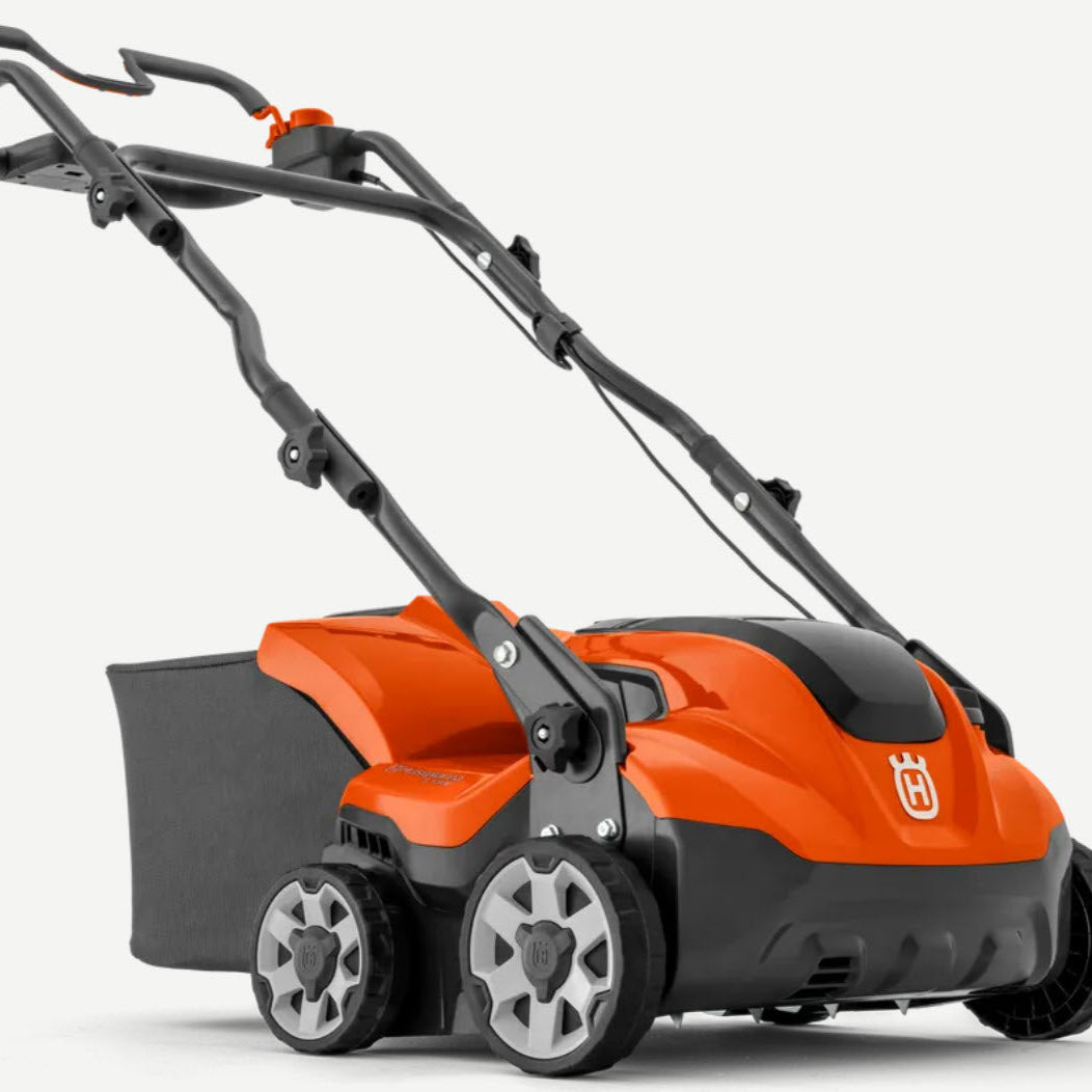Battery Scarifier for Hire Husqvarna