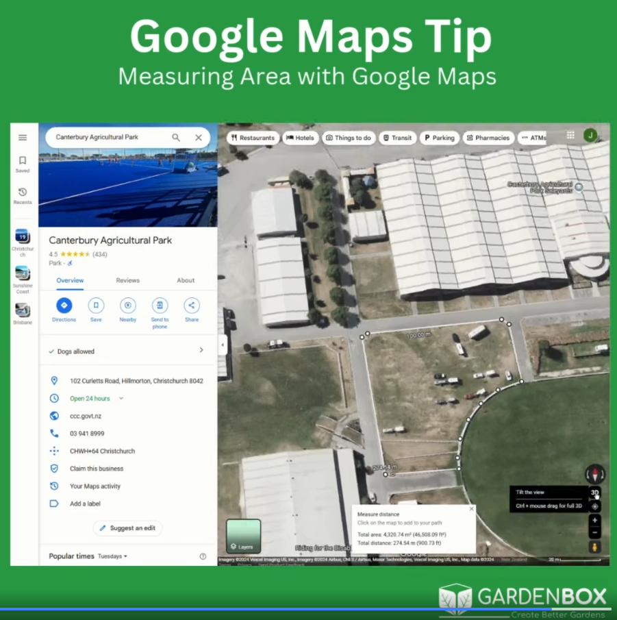 Google Maps Tip - Measuring Area