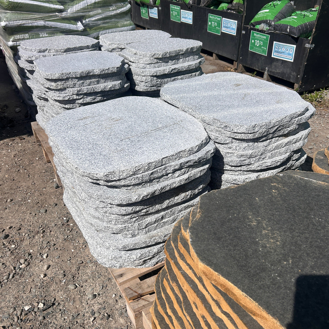 NEW PRODUCT: Natural Stone Steppers (Bluestone / White Granite)