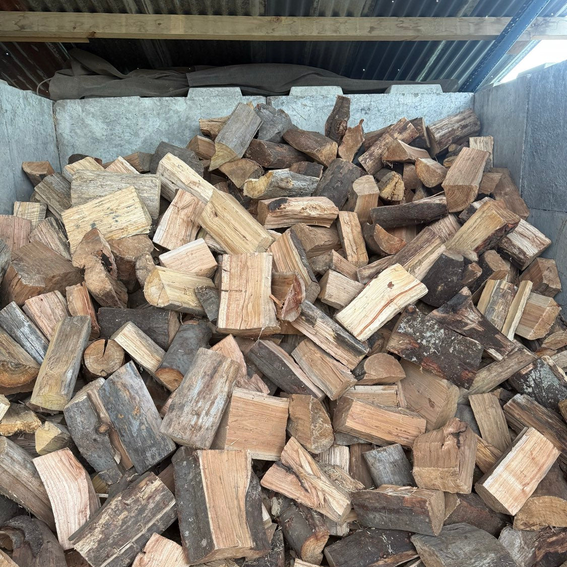 Dry Firewood stored undercover Gum and Wattle
