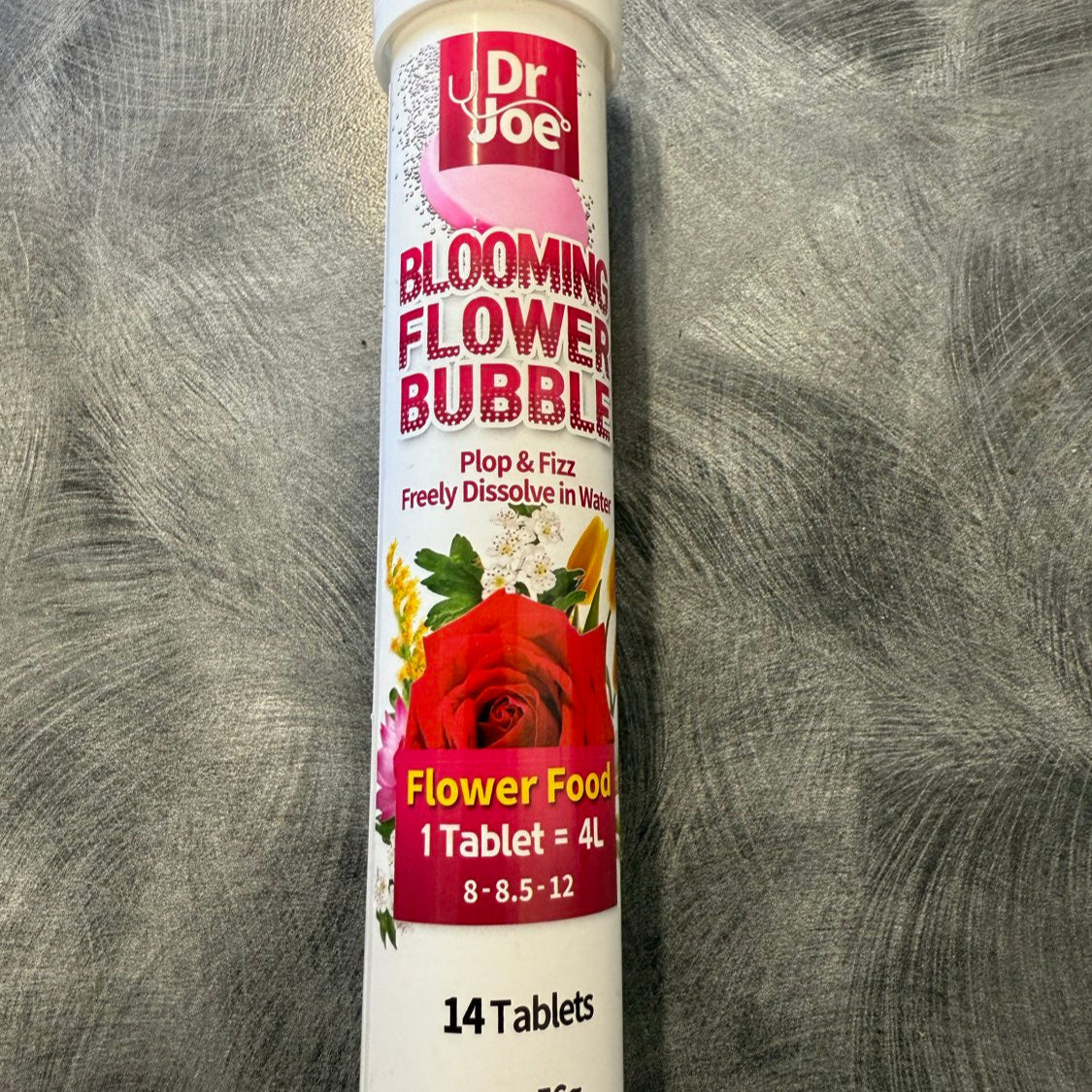 Tube of Dr. Joe Blooming Flower Bubble Flower Food 