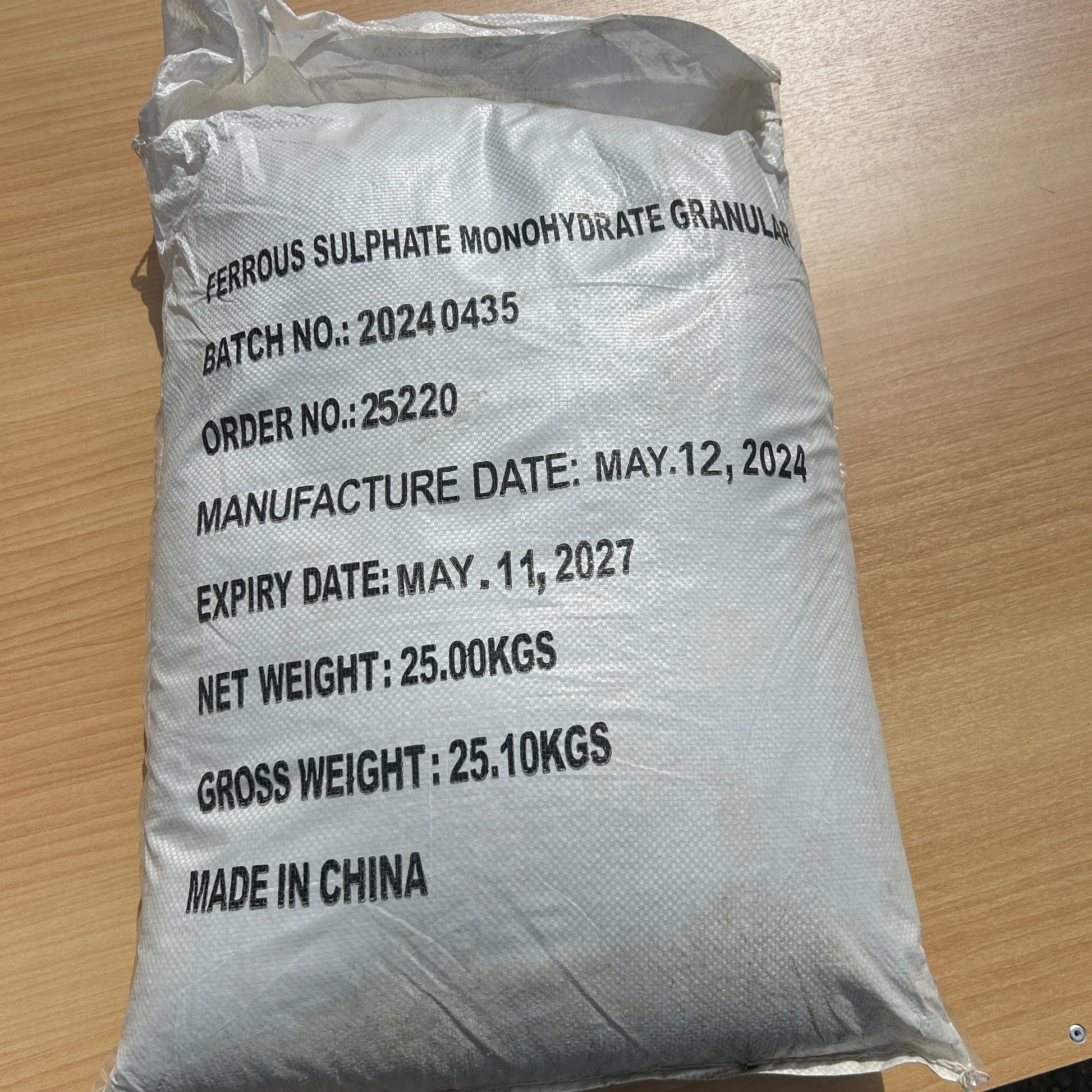 Iron Sulphate / Ferrous Sulphate for treatment of moss in lawns