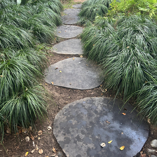 Stone Steppers for Garden Path